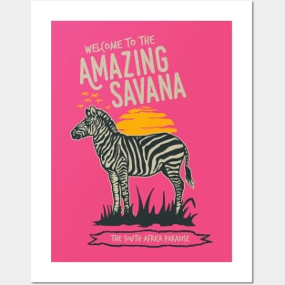 Amazing Savana Zebra Posters and Art